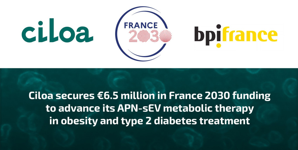 Ciloa secures €6.5M in France 2030 funding to advance its APN-sEV metabolic therapy