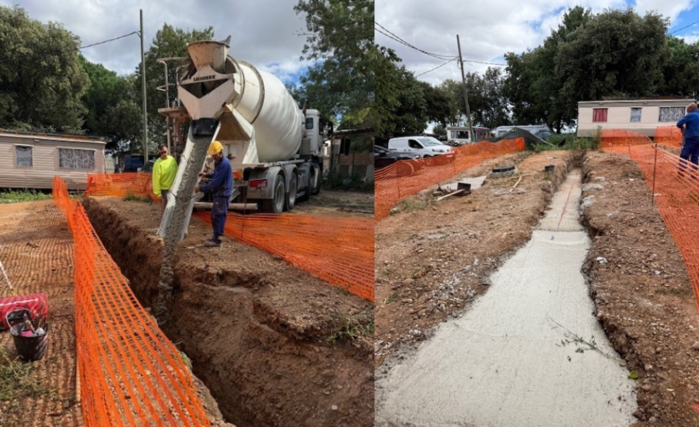 Un partenariat solidaire  sur le chantier de sanitation du Zénith 1