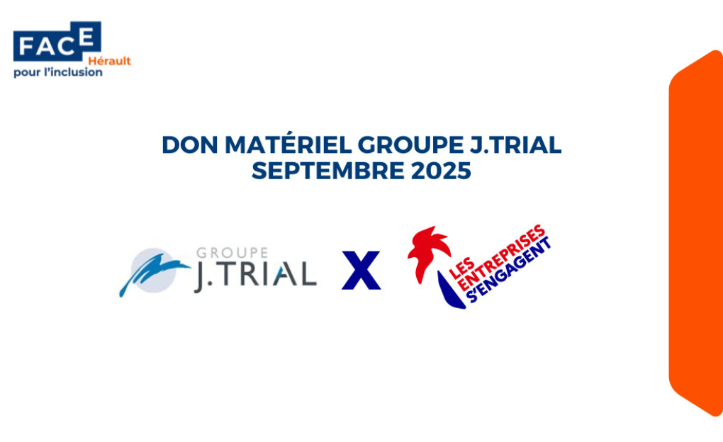 Visuel don de matériel du Groupe J.TRIAL